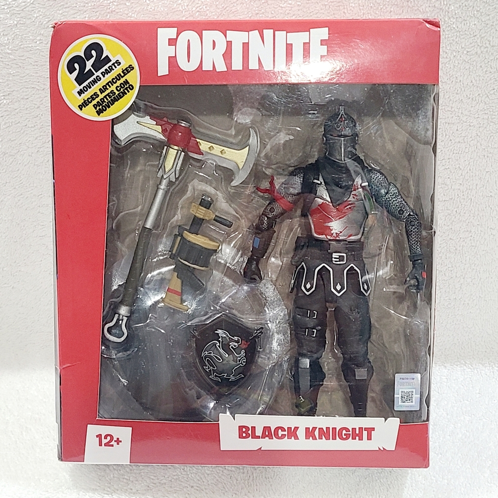 Fortnite Black Knight Figure 7” Inch Epic Games McFarlane Toys Damaged  Box